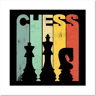 Retro Vintage Chess Players Posters and Art